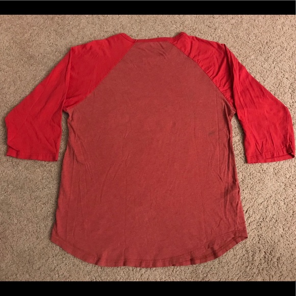Detroit Red Wings, red raglan 3/4 sleeve tee, Sz L - Picture 4 of 4
